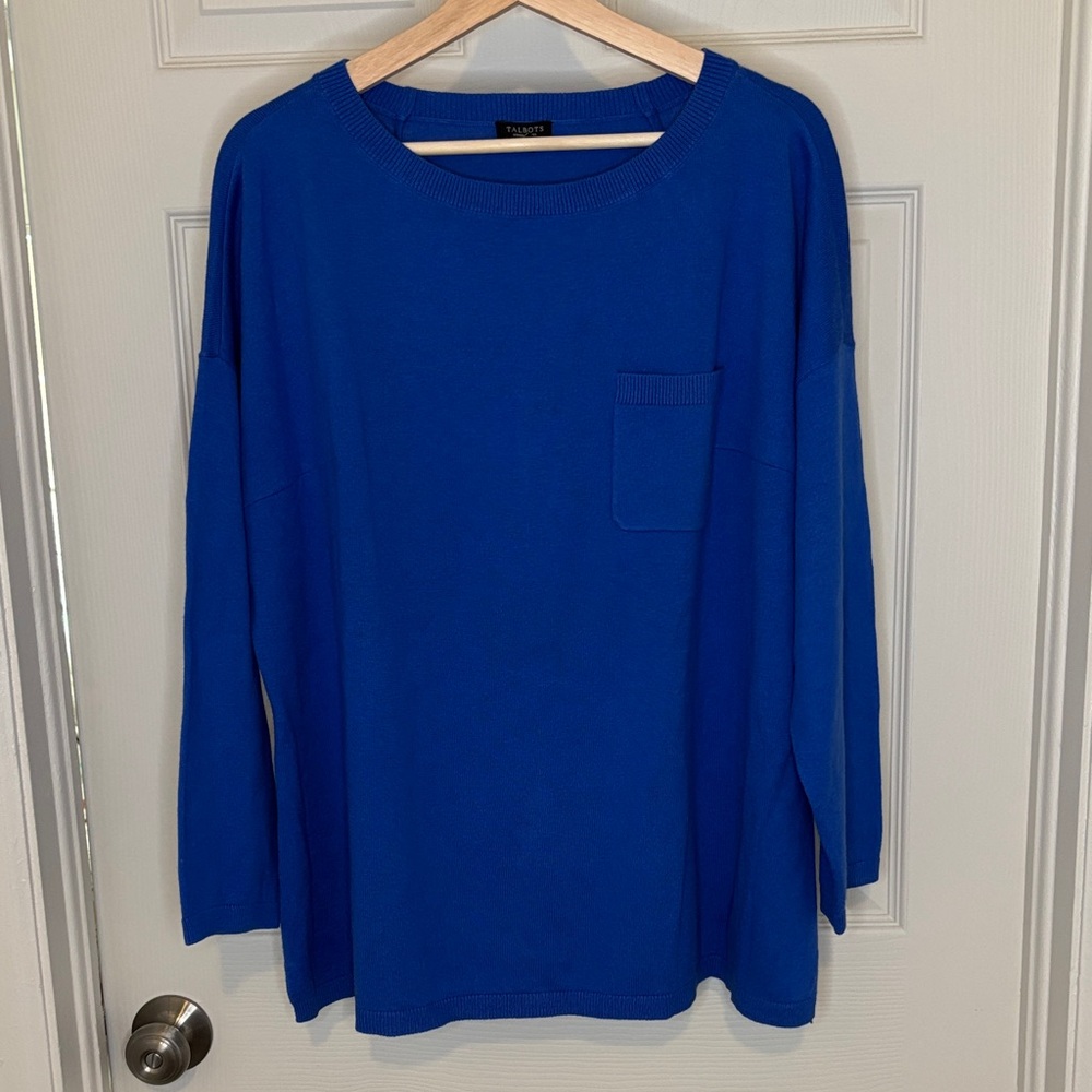 Talbots Blue Crew Neck Sweater